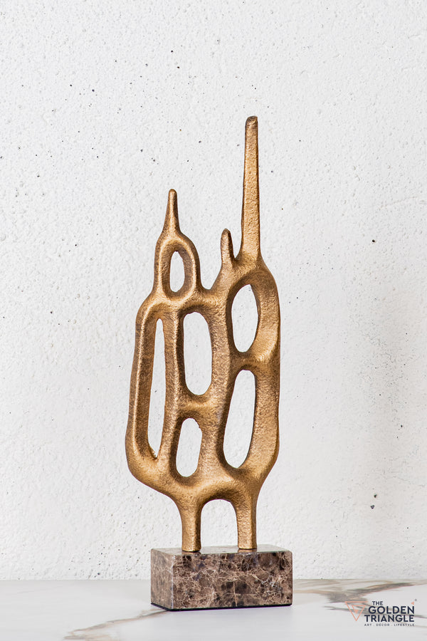 Fynor Abstract Sculpture - Antique Gold