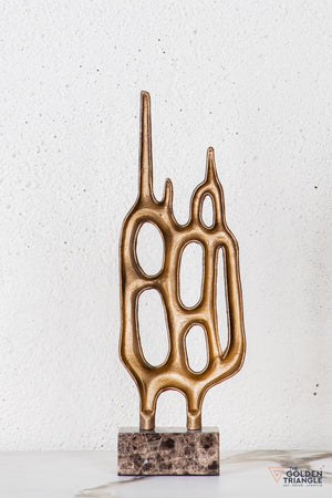 Fynor Abstract Sculpture - Antique Gold