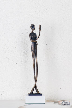 Lero Lady Sculpture - Antique Black