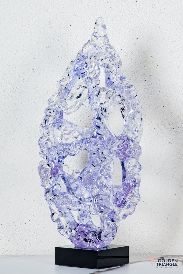 Evral Crystal Sculpture - Lavender