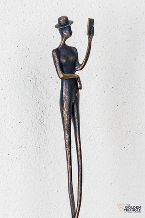 Lero Lady Sculpture - Antique Black