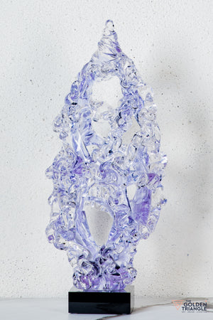 Evral Crystal Sculpture - Lavender