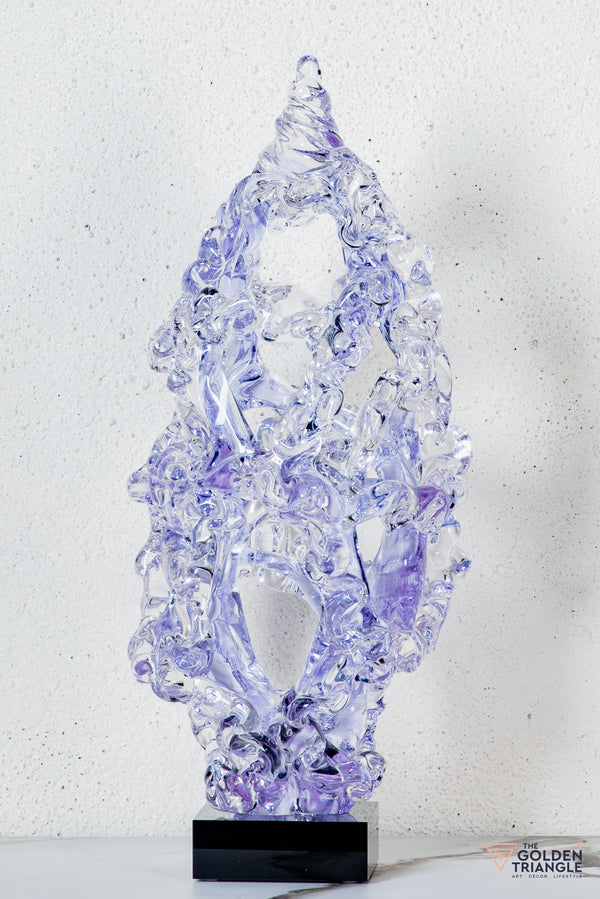 Evral Crystal Sculpture - Lavender