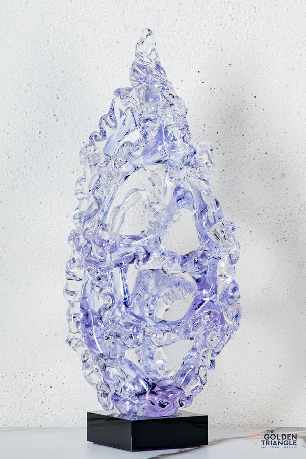 Evral Crystal Sculpture - Lavender