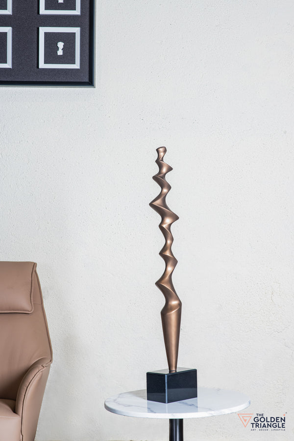 Tova Abstract Sculpture - Gold