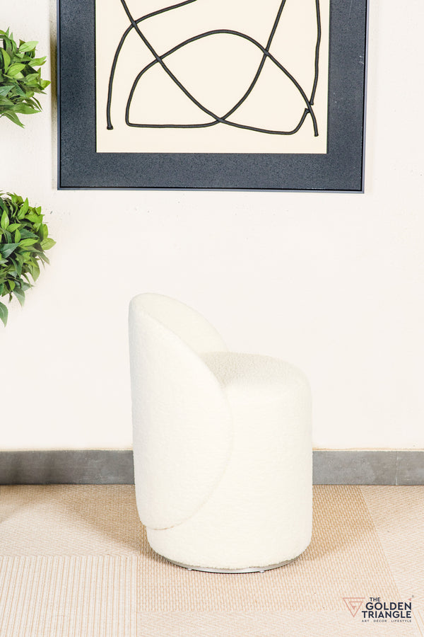 Orella Pouffe with Backrest & Swivel
