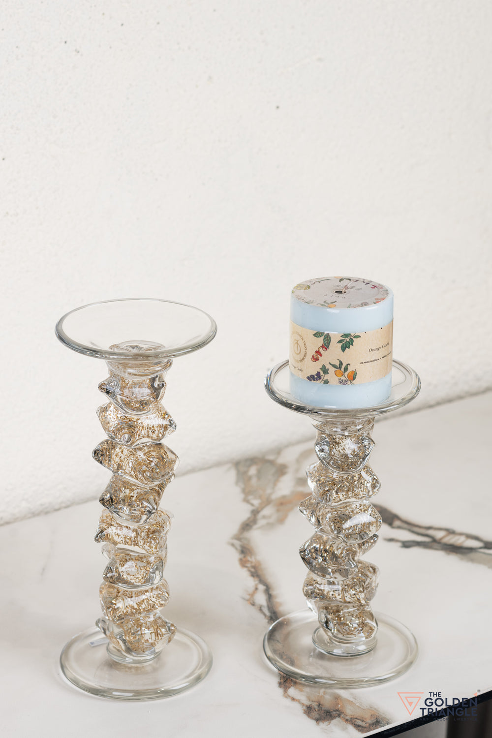 Zyra Glass Candle Stand