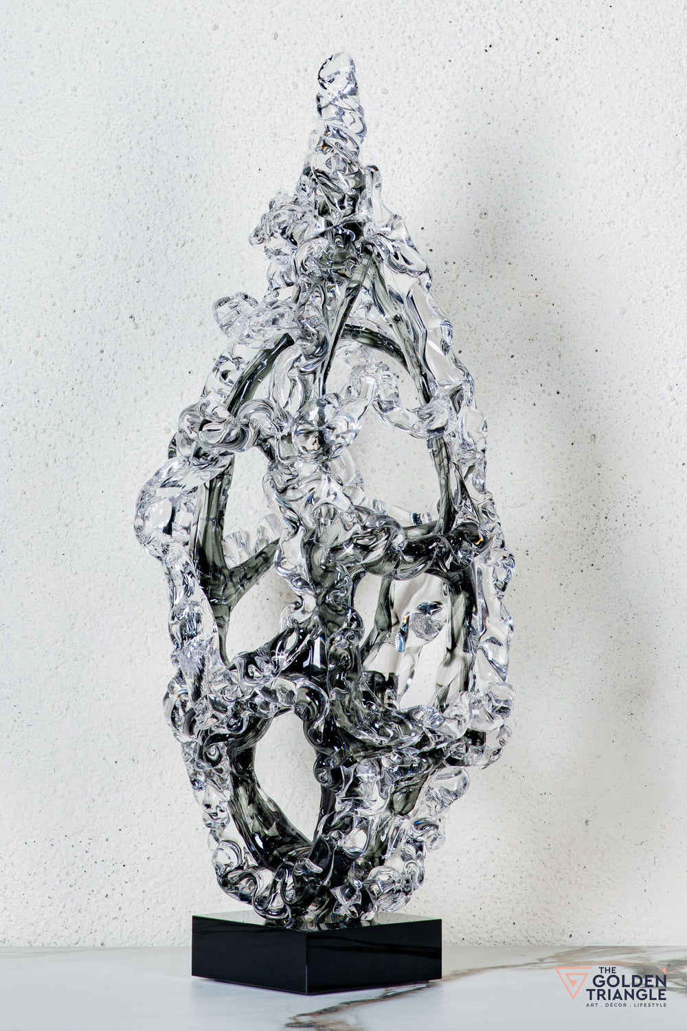 Evral Crystal Sculpture - Smoke
