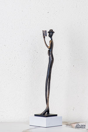 Lero Lady Sculpture - Antique Black