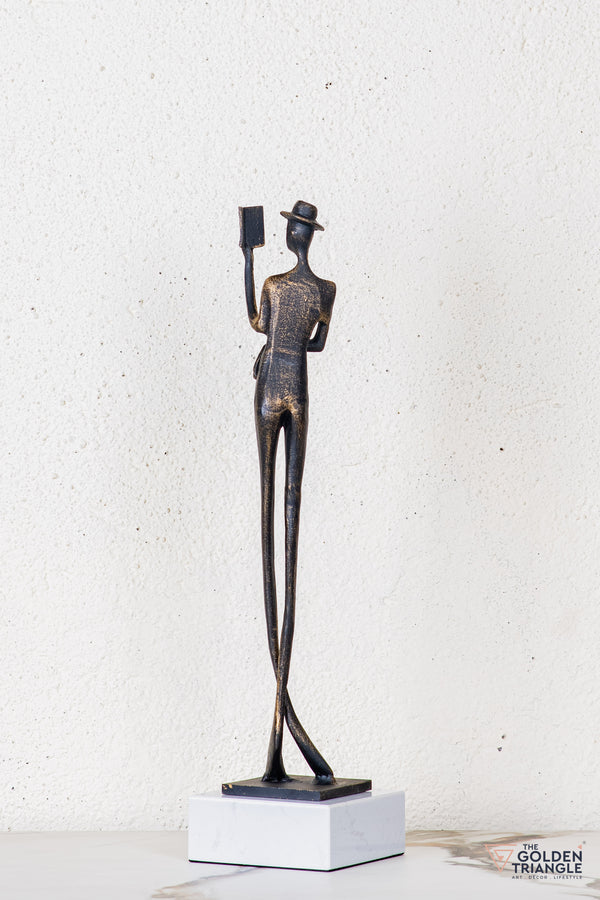 Lero Lady Sculpture - Antique Black