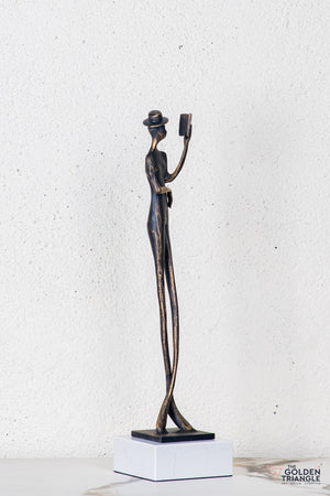 Lero Lady Sculpture - Antique Black