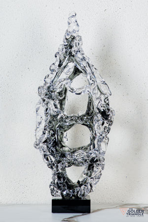 Evral Crystal Sculpture - Smoke