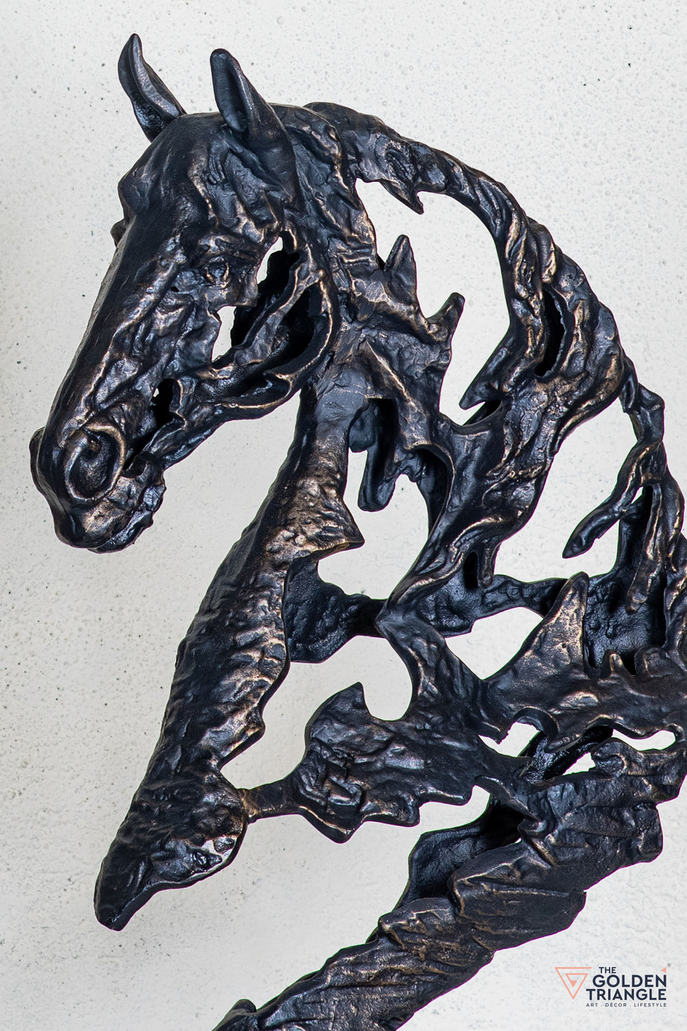 Zaru Horse Sculpture - Antique Black