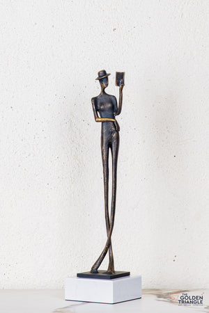 Lero Lady Sculpture - Antique Black