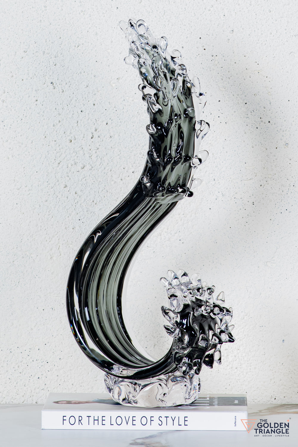 Zyron Crystal Sculpture - Smoke