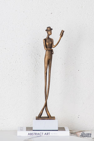 Lero Lady Sculpture - Antique Gold