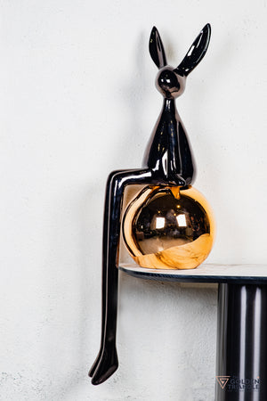 Mr.Fuzzle Sitting On Sphere - Gunmetal