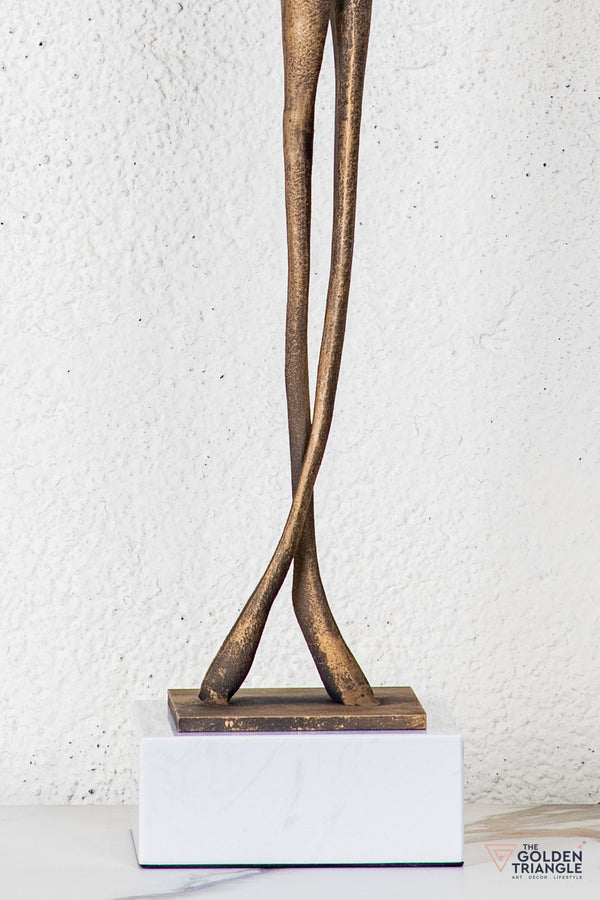 Lero Lady Sculpture - Antique Gold