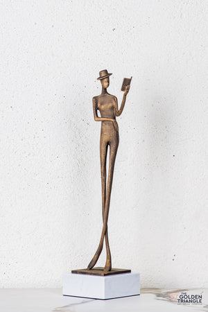 Lero Lady Sculpture - Antique Gold