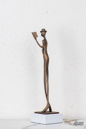 Lero Lady Sculpture - Antique Gold