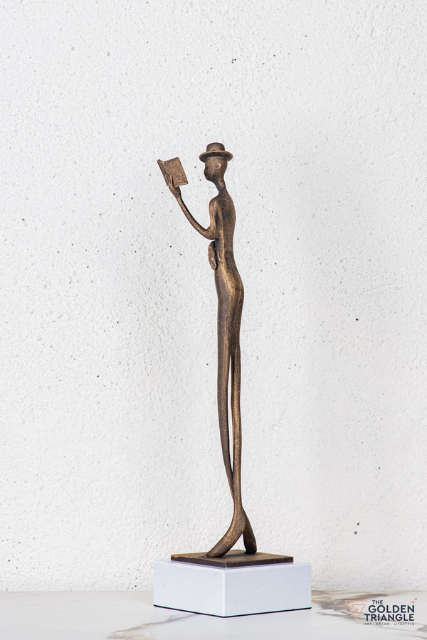 Lero Lady Sculpture - Antique Gold