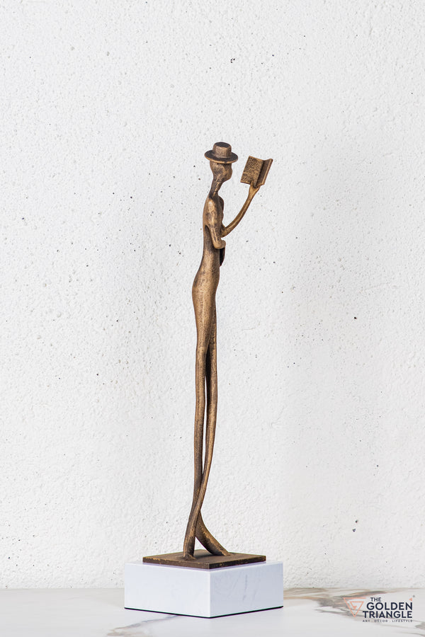 Lero Lady Sculpture - Antique Gold