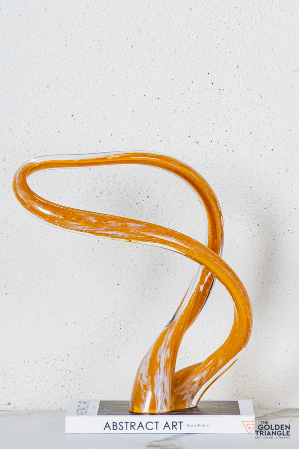 Radius Glass Sculpture - Yellow