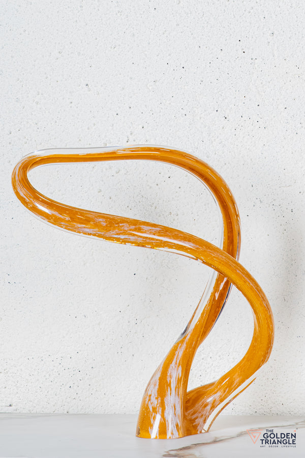 Radius Glass Sculpture - Yellow