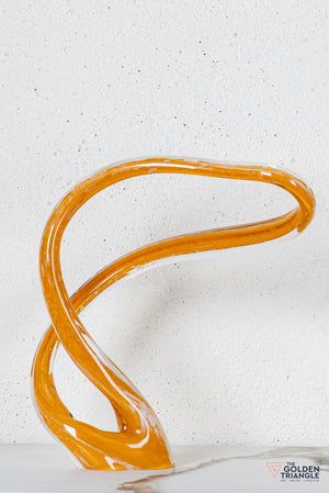 Radius Glass Sculpture - Yellow