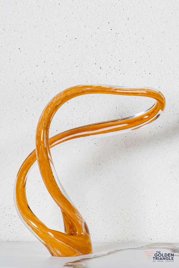 Radius Glass Sculpture - Yellow