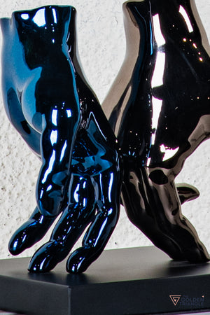 Linx Tabletop Decor - Blue & Gunmetal