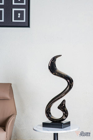 Jinx Abstract Sculpture - Gunmetal