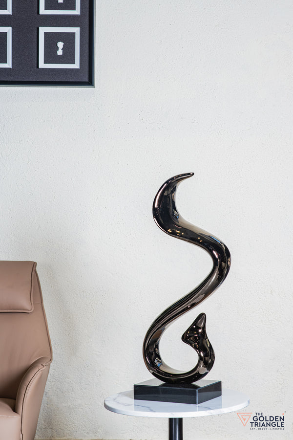 Jinx Abstract Sculpture - Gunmetal