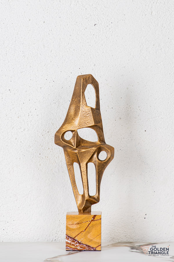 Cilo Abstract Sculpture - Antique Gold