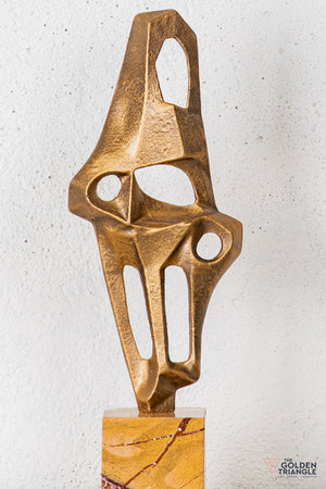 Cilo Abstract Sculpture - Antique Gold
