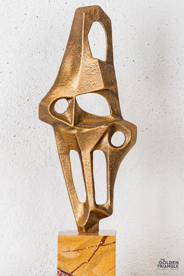 Cilo Abstract Sculpture - Antique Gold