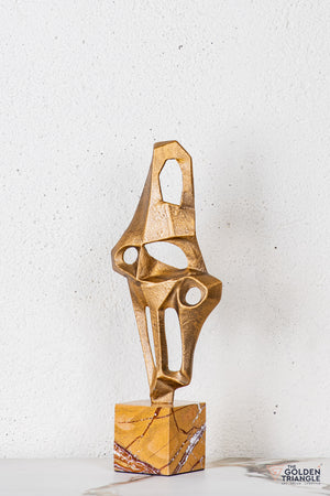 Cilo Abstract Sculpture - Antique Gold