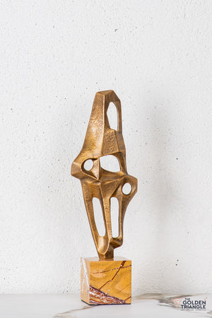 Cilo Abstract Sculpture - Antique Gold