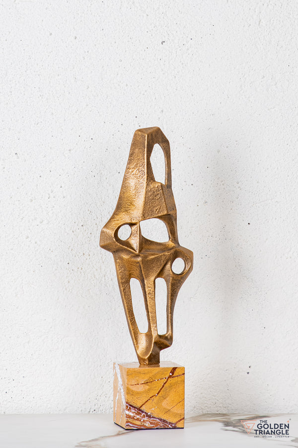Cilo Abstract Sculpture - Antique Gold