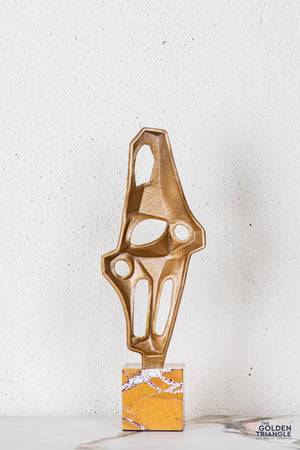 Cilo Abstract Sculpture - Antique Gold