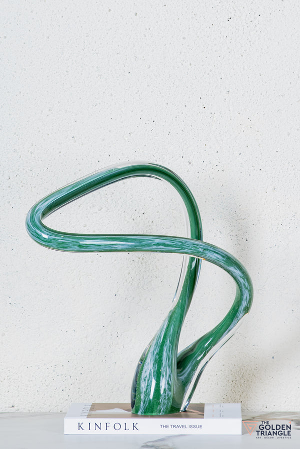 Radius Glass Sculpture - Green