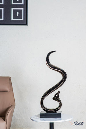 Jinx Abstract Sculpture - Gunmetal