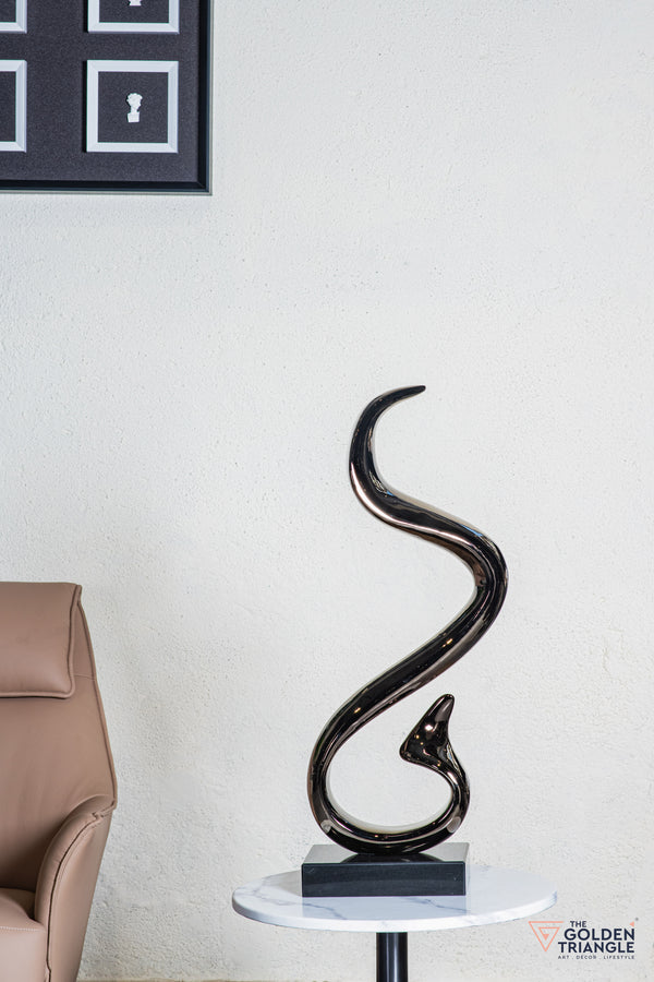 Jinx Abstract Sculpture - Gunmetal