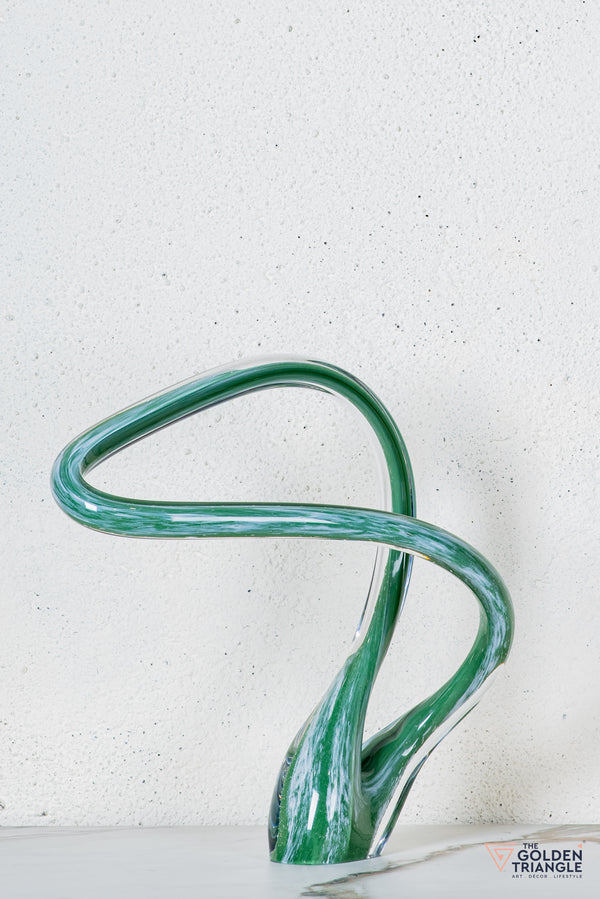 Radius Glass Sculpture - Green