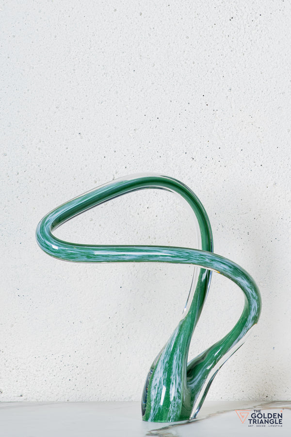 Radius Glass Sculpture - Green