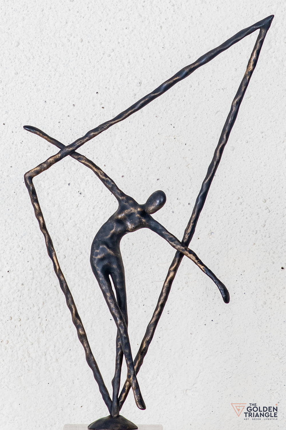 Vexa Gymnast Sculpture - Antique Black