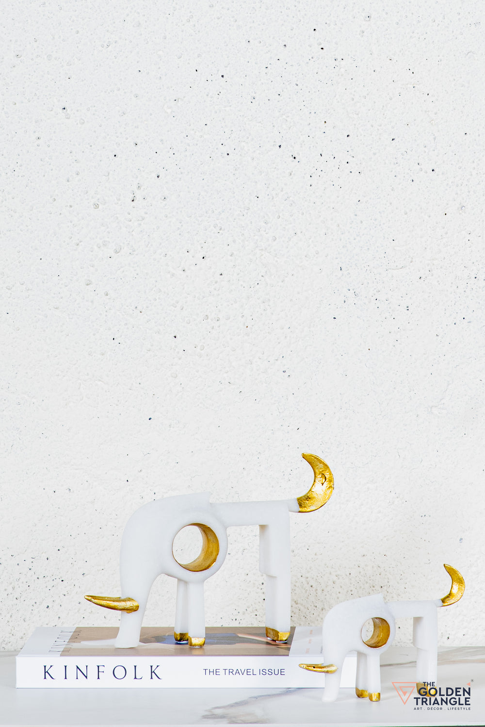 Zane Bull TableTop Decor - White