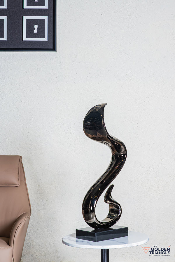 Jinx Abstract Sculpture - Gunmetal
