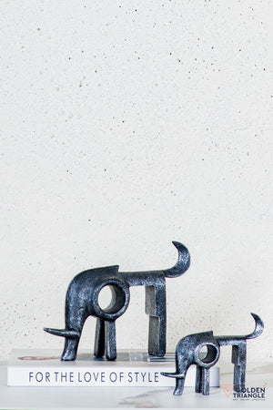 Zane Bull TableTop Decor - Black