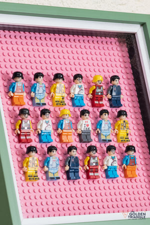 Lego Miniatures 3D Art Frame - Pink
